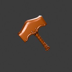 3D Mjolnir Legendary Thunder Hammer STL