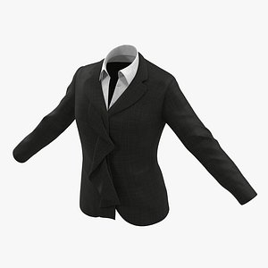 women suit jacket 2 3d model