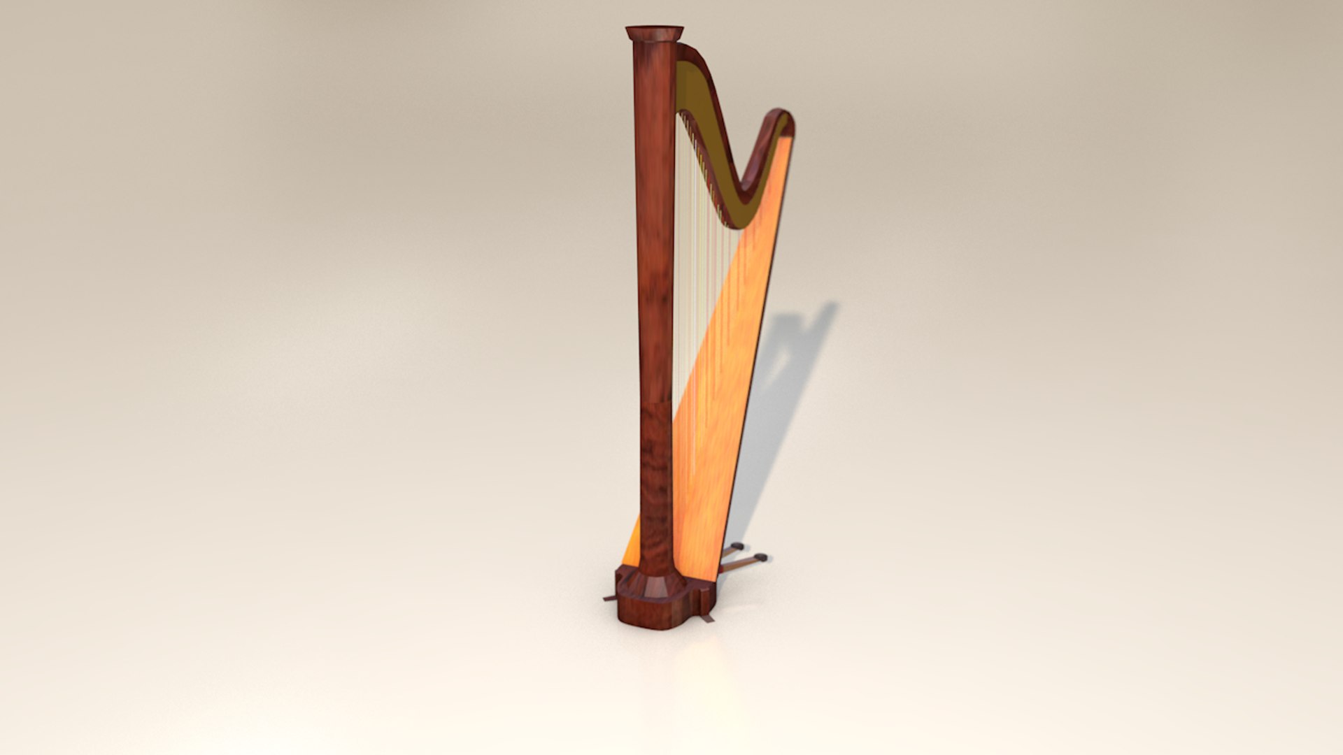 3D Musical Instrument Harp - TurboSquid 1463889