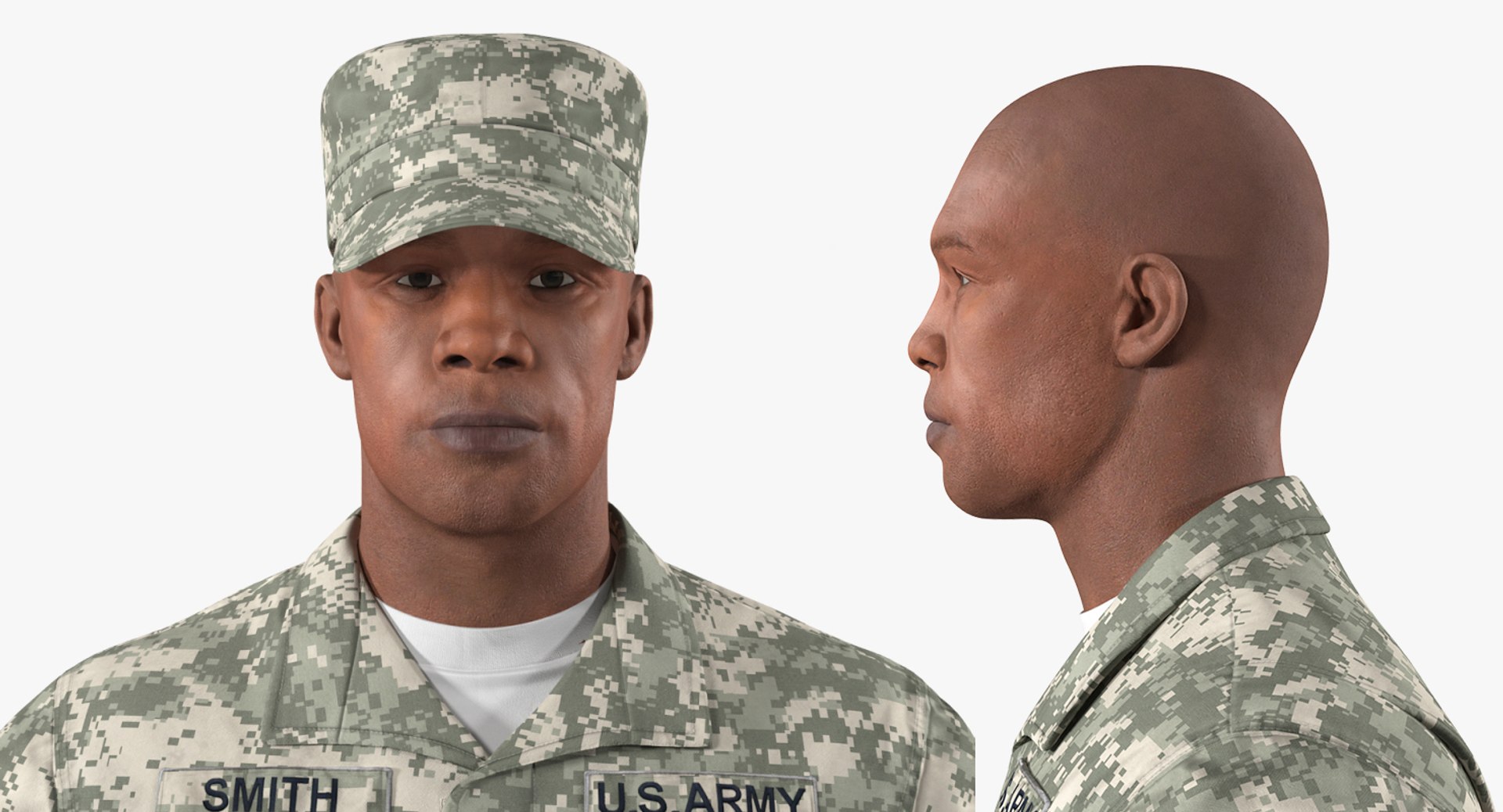 Army Black Soldier Uniform 3D Model - TurboSquid 1417935