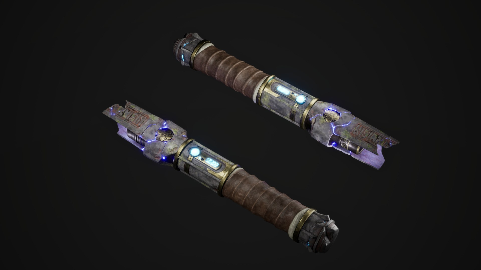 Fractured Light Saber Model - TurboSquid 2244133