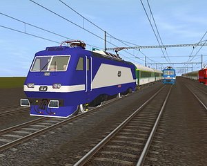 3d model czech railways engine