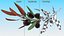3D Olive Branches Collection model