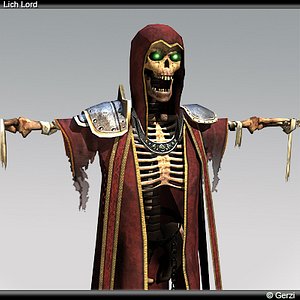 3d lich lord wraith type model