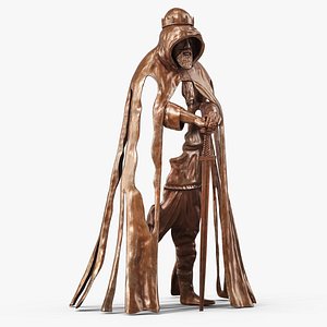King Arthur Statue Gallos Bronze 3D model