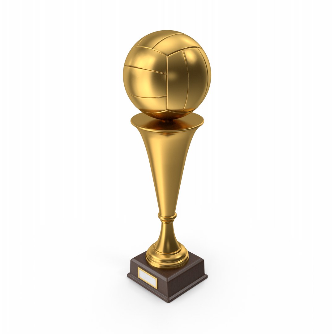 3D Golden Volleyball Trophy - TurboSquid 1856790