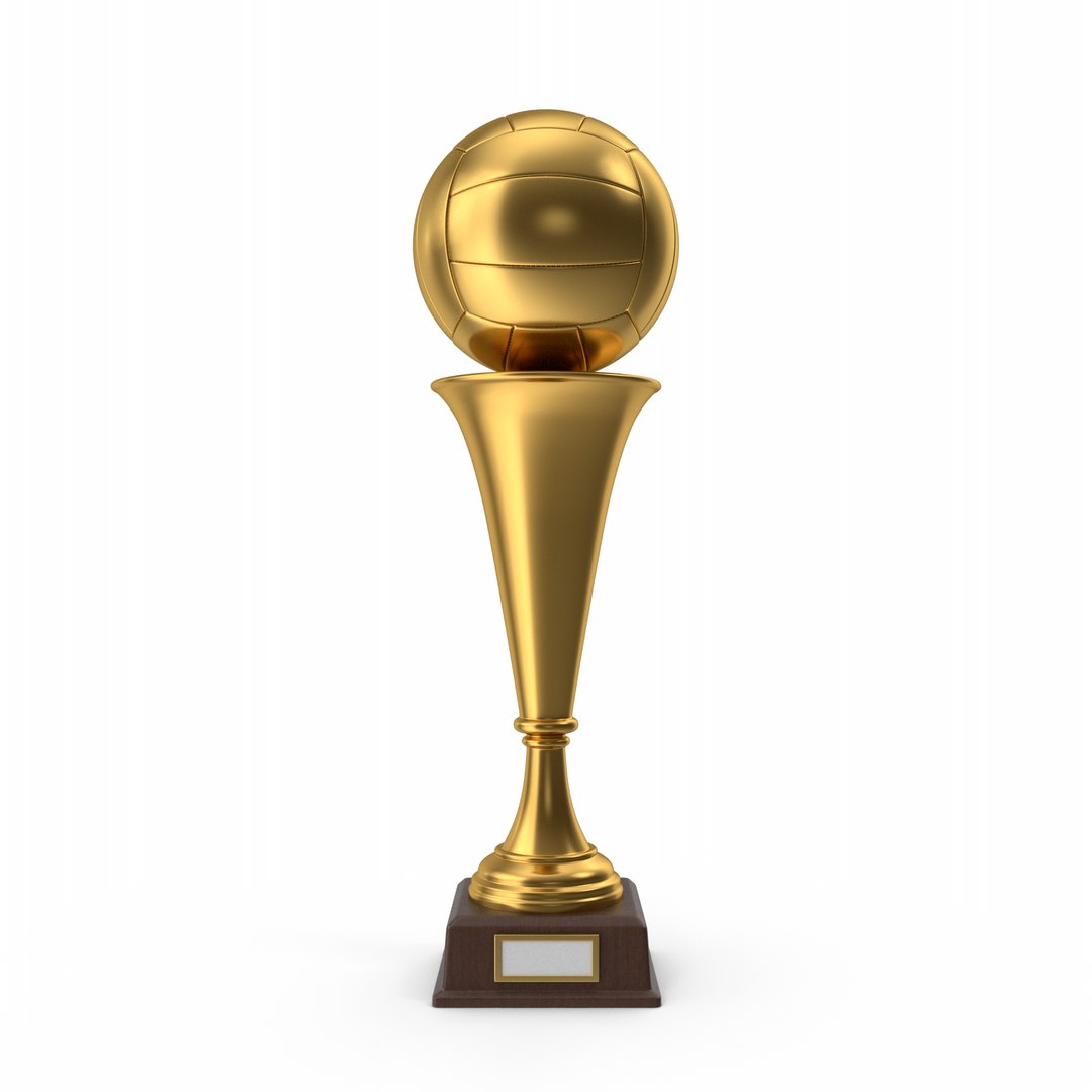 3D Golden Volleyball Trophy - TurboSquid 1856790