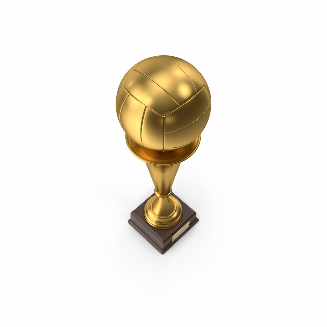 3D Golden Volleyball Trophy - TurboSquid 1856790