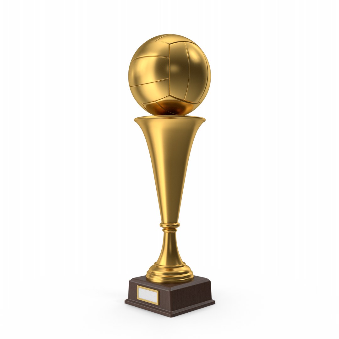 3D Golden Volleyball Trophy - TurboSquid 1856790