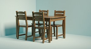 3D model dining group