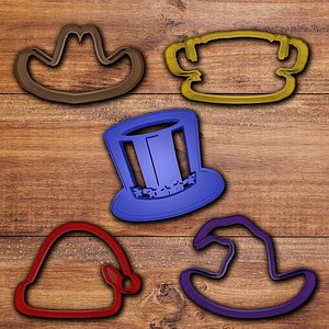 Hats Cookie cutter set