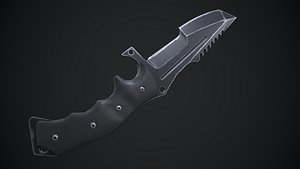 Huntsman Knife Low-poly 3D model 3D model