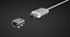 3D connector mini usb model