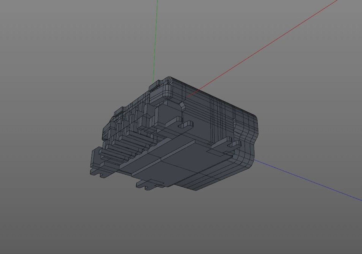 3D Connector Mini Usb Model - TurboSquid 1251438