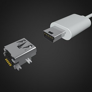 Mini usb Male and Female Connector
