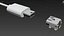 3D connector mini usb model