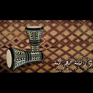 3d model maghreb drum derbuka