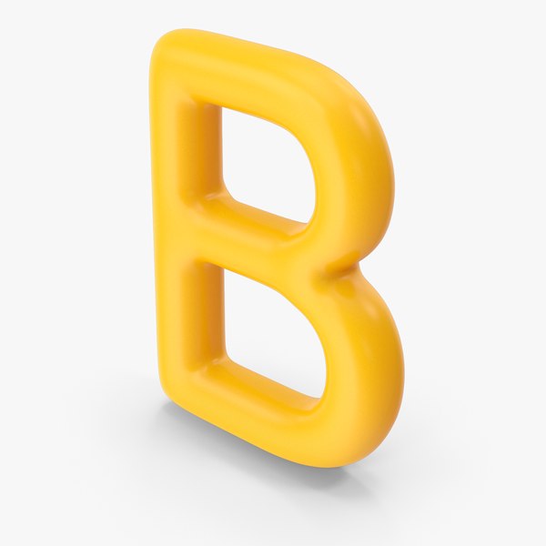 3D Letter B Orange - TurboSquid 1865748