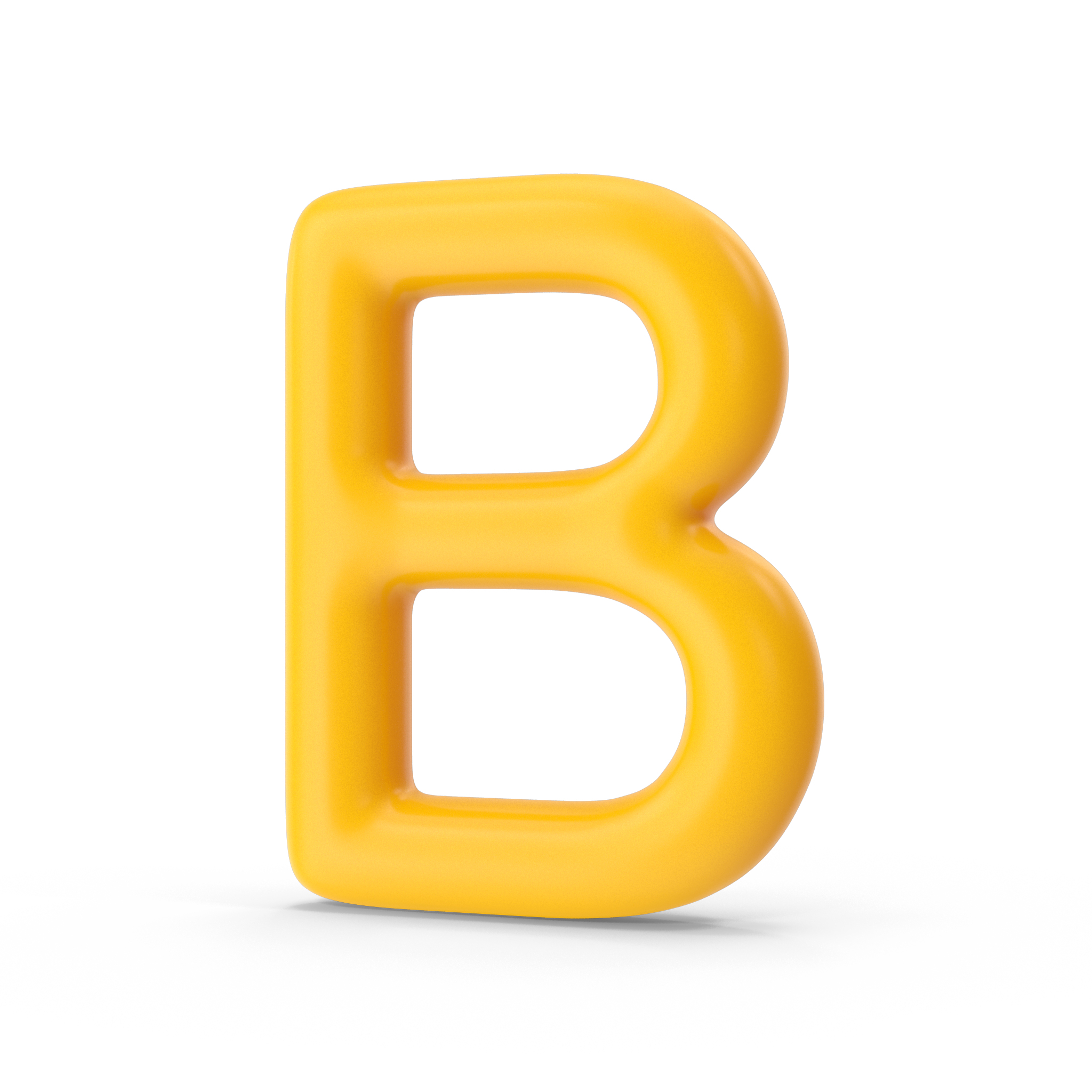 3D Letter B Orange - TurboSquid 1865748