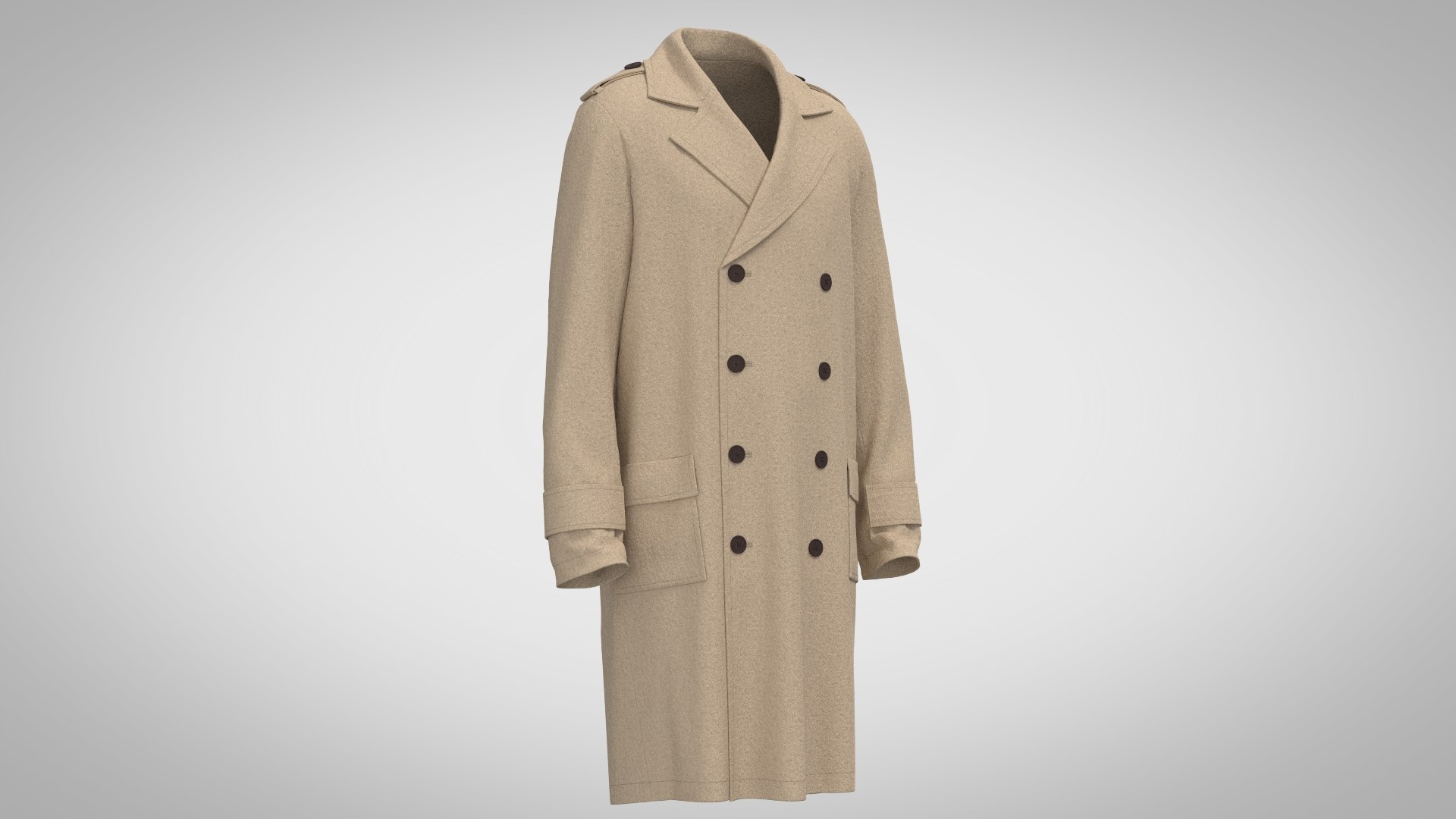 Military Coat 3D - TurboSquid 1996018