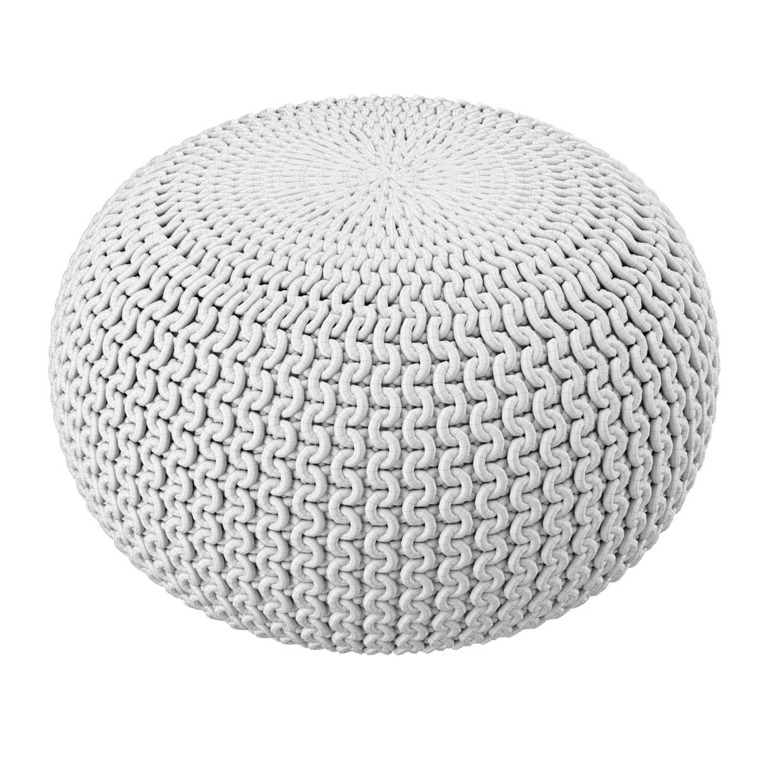 Pouf ottoman pouffe 3D model TurboSquid 1628401