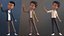 Cartoon Afro Boy 2 Maya - Toon Rigged Child Character