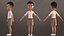 Cartoon Afro Boy 2 Maya - Toon Rigged Child Character