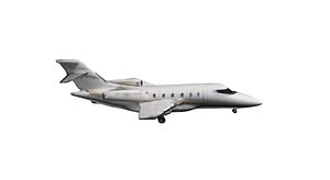 Bombardier Challenger Private Jet 3D Model