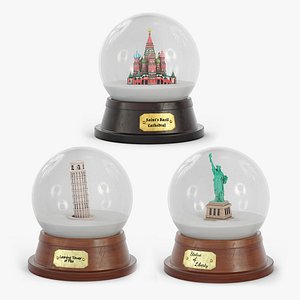Snow Globes with Landmarks Collection