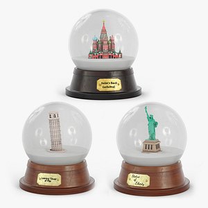Snow Globes with Landmarks Collection