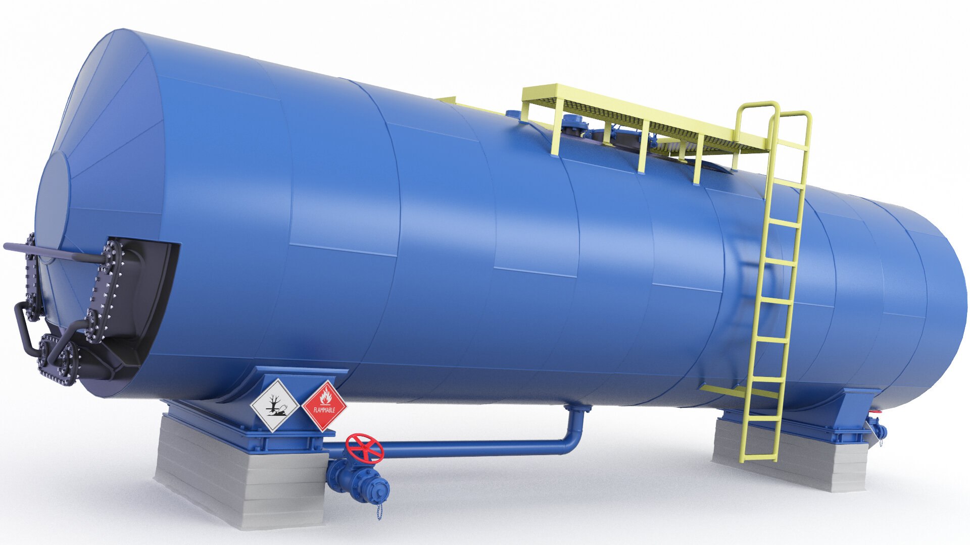 Tank Pipes 3D Model - TurboSquid 1601901