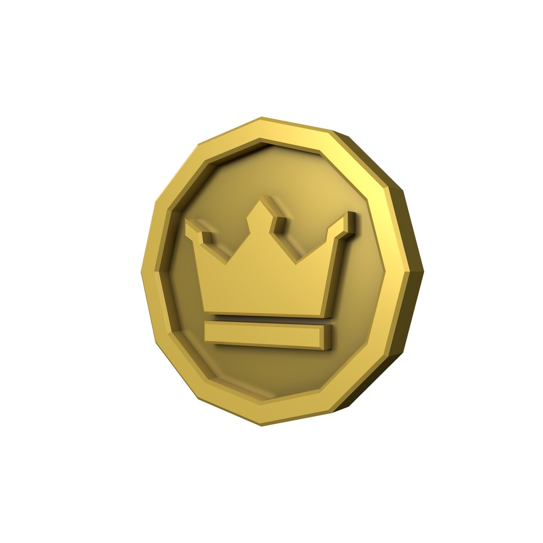 Stylized Low Poly Coins Collection 3D model https://p.turbosquid.com/ts-thumb/4K/BmZiJl/mB/crown/png/1779911777/1920x1080/fit_q87/aa266784152ffe1536cac2924e3d7445124962fe/crown.jpg