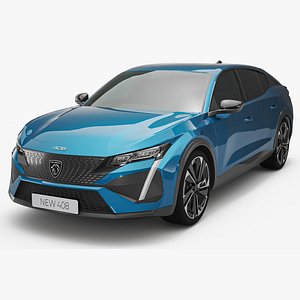 3D 2024 Peugeot 408 ALLURE 3D model