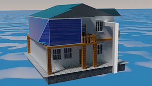 minahasa tropical house 3D model