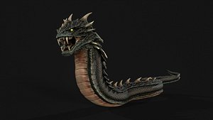 Basilisk Snake Character 3D model