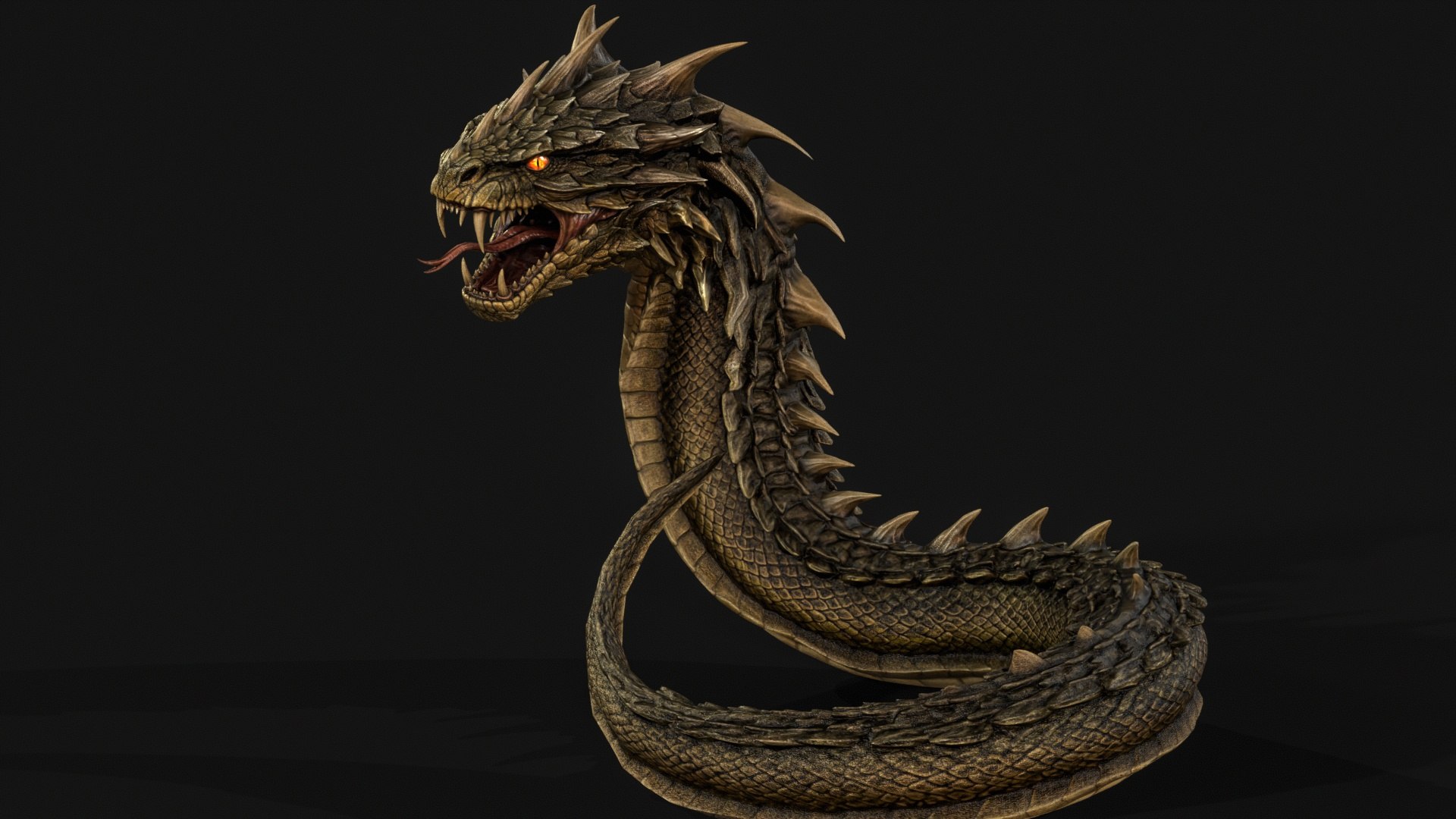 Basilisk Snake Character 3D model https://p.turbosquid.com/ts-thumb/4K/HaJ9tf/9P/desktop122_0042/jpg/1781028164/1920x1080/fit_q87/186ae95c835b216663bd0761cf6f88d351001937/desktop122_0042.jpg