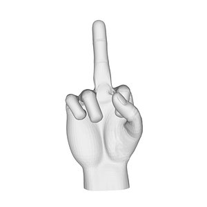 Realistic Hand model pose gesture 8 3D