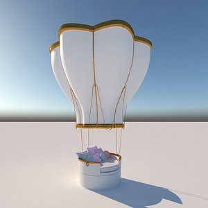 air balloon bed 3D model