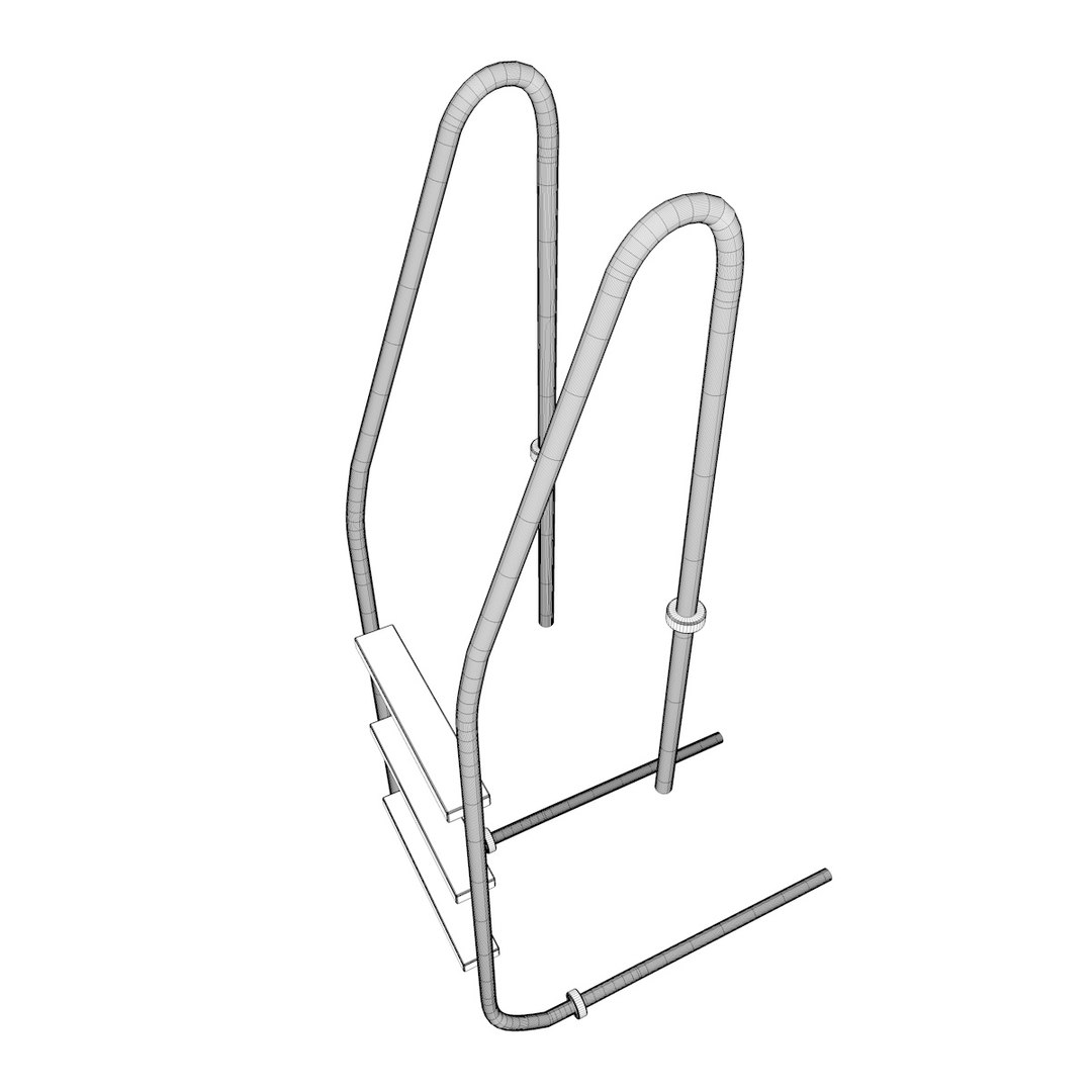 3D Pool Ladder - TurboSquid 1273971