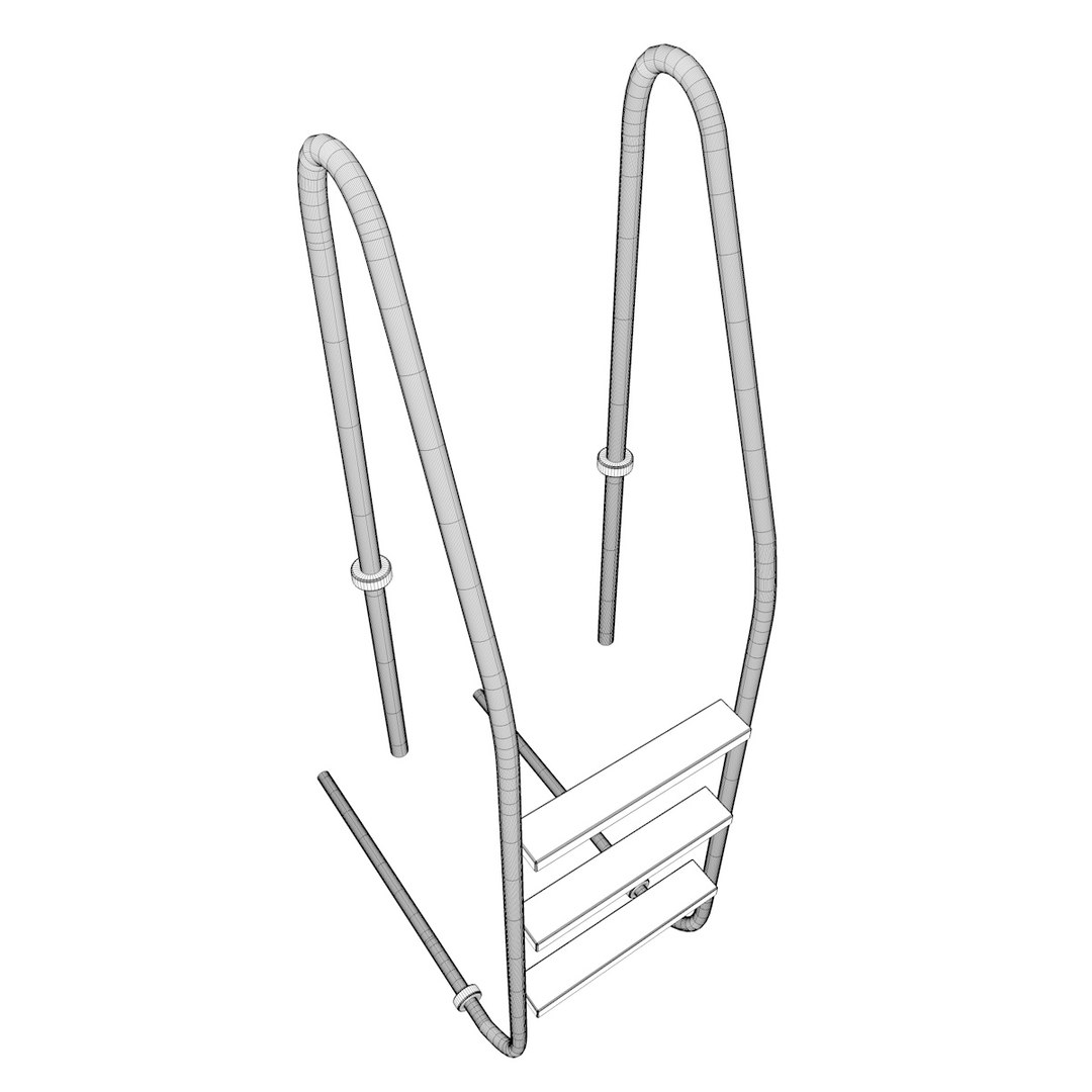 3D Pool Ladder - TurboSquid 1273971