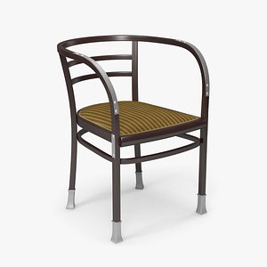 otto wagner armchair chair 3d x