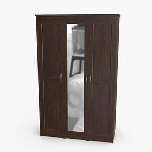 Wardrobe Brown 3D model