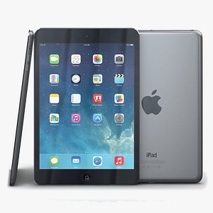 apple ipad mini 2 3d model