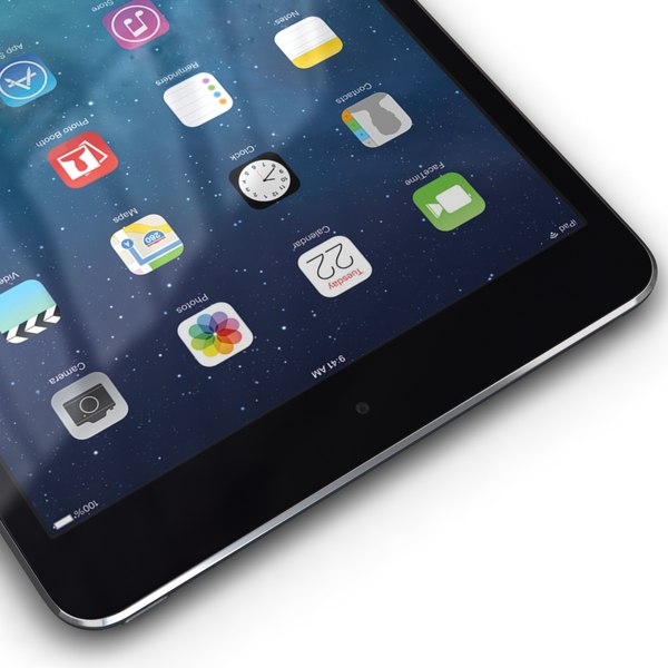 apple ipad mini 2 3d model