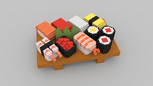 3D sushiset model