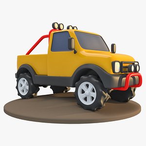 truck cartoon 3D model