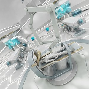 3D futuristic laboratory 3