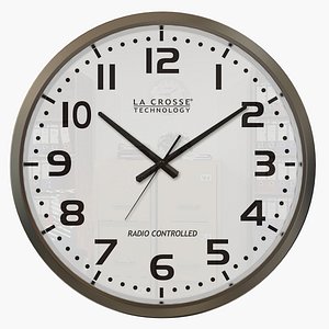 Silver Wall Clock