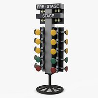 Drag Racing Starting Light Tower Grey