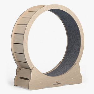 3D Homegroove Wooden Pet Running Wheel model